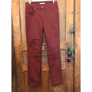 Levi’s Women’s Mid Rise Skinny Rust Jeans Chinos